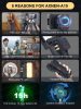 Selfie stick 2 tengelyes stabilizátorral és lámpával