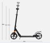 Összecsukható roller kéz és lábfékkel - fehér