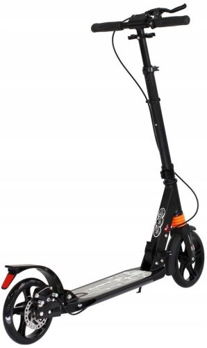 Összecsukható roller kéz és lábfékkel - fekete