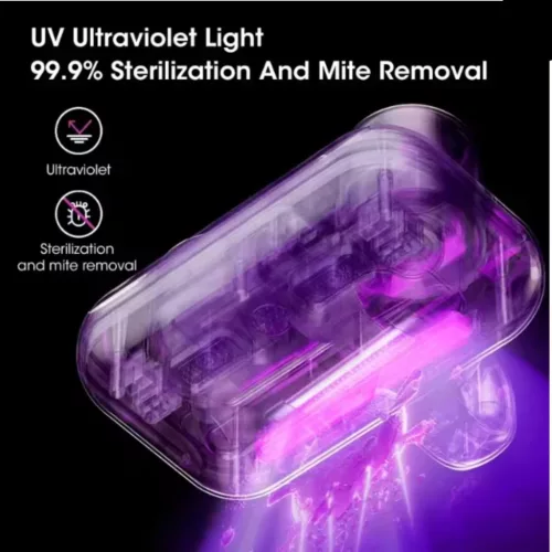 Atka porszívó ultrahangos rezgésekkel és UV fertőtlenítő lámpával